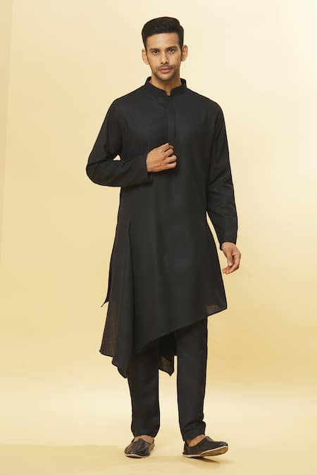 Aham-Vayam Tatvam Hinata Cotton Solid Kurta & Pyjama Set 