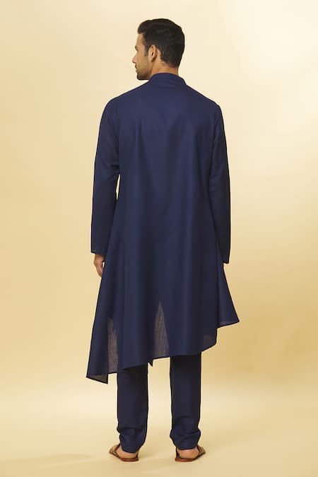 Aham-Vayam Tatvam Prana Cotton Solid Kurta & Pyjama Set 