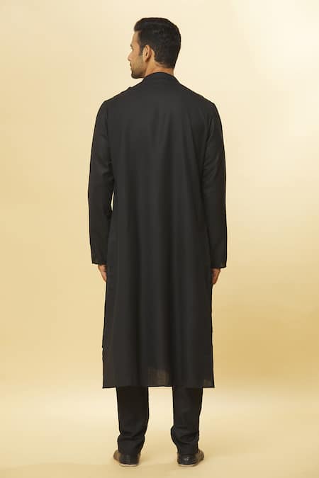 Aham-Vayam Tatvam Mahotsav Cotton Solid Kurta & Pyjama Set 