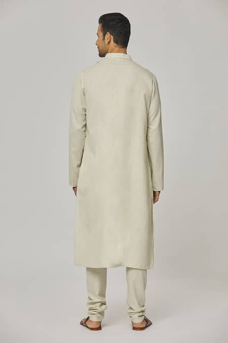 Aham-Vayam Tatvam Mahotsav Cotton Draped Kurta & Pyjama Set 