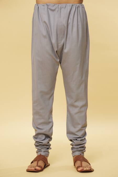 Aham-Vayam Grey Cotton Tatvam Upasak Kurta And Pyjama Set at Aza Fashions Aham-Vayam_Grey Cotton Tatvam Upasak Kurta And Pyjama Set _at_Aza_Fashions