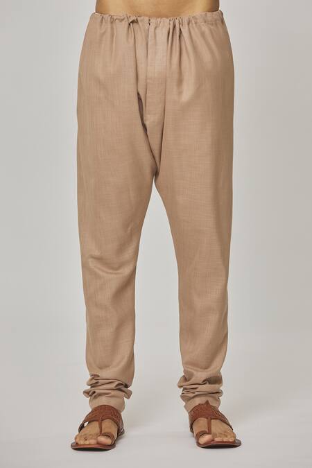 Aham-Vayam Beige Cotton Tatvam Siddhant Kurta And Pyjama Set at Aza Fashions Aham-Vayam_Beige Cotton Tatvam Siddhant Kurta And Pyjama Set _at_Aza_Fashions