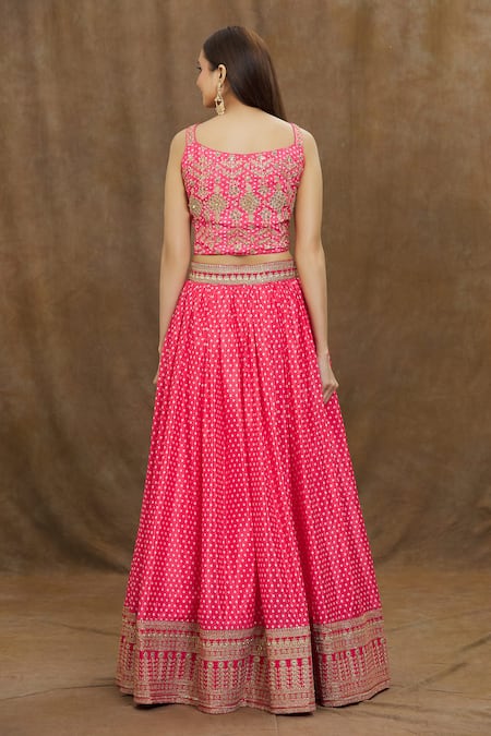 Samyukta Singhania Printed & Embroidered Lehenga Set 