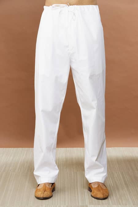 Aham-Vayam Pink Silk, Cotton Embroidery Gulistaan Kurta Pyjama Set at Aza Fashions Aham-Vayam_Pink Silk, Cotton Embroidery Gulistaan Kurta Pyjama Set _at_Aza_Fashions