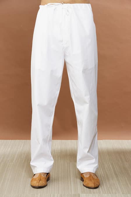 Aham-Vayam_Green Cotton Embroidery French Knot Kurta Set _at_Aza_Fashions