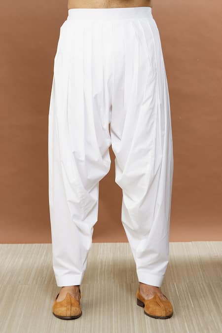 Aham-Vayam Green Cotton Embroidery French Knot Kurta Patiala Set at Aza Fashions Aham-Vayam_Green Cotton Embroidery French Knot Kurta Patiala Set _at_Aza_Fashions