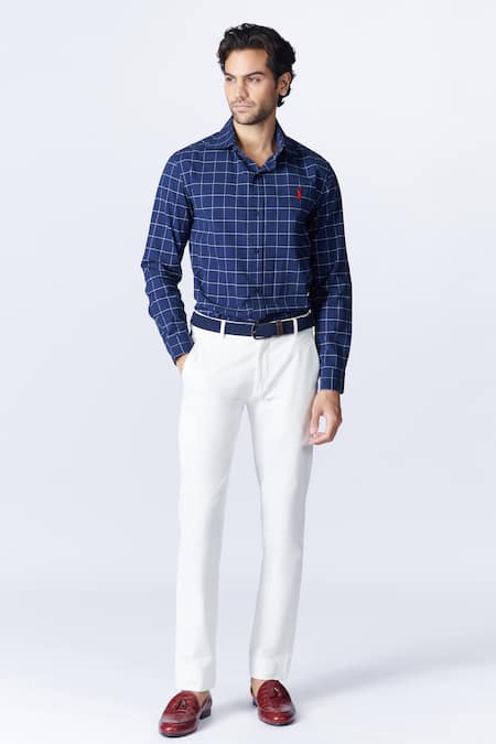 S&N by Shantnu Nikhil Checkered Pattern Shirt 