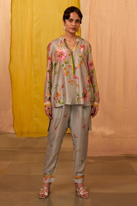 SHRADDHA RAMBHIA Floral Print Top & Pant Set 