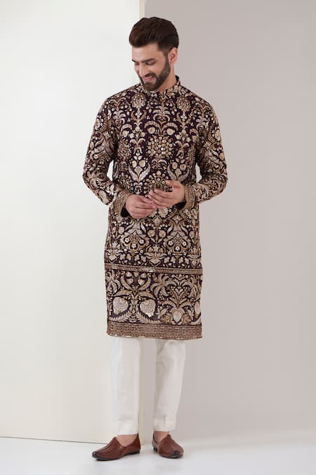 Kasbah Floral Embroidered Kurta 