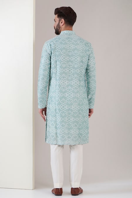 Kasbah Thread Work Chikankari Kurta
