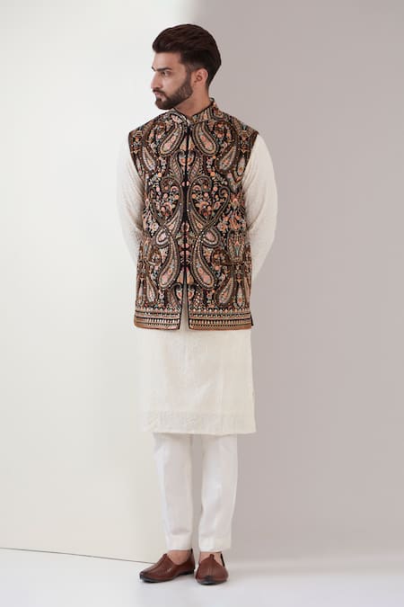 Kasbah Paisley Pattern Nehru Jacket 