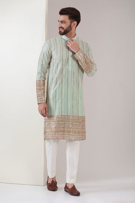 Kasbah Stripe Pattern Kurta 