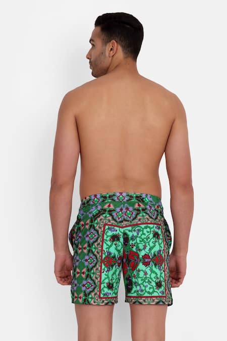 Rey & I Antalya Potpourri Print Swim Shorts 