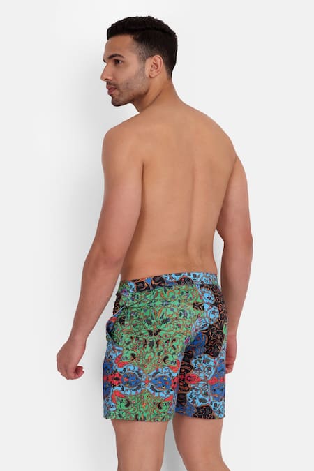 Rey & I Marrakesh Paisley Print Swim Shorts 