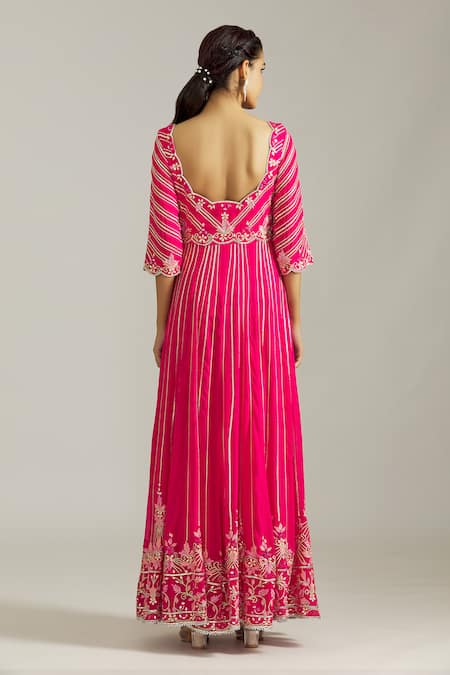 Priyaa Gota Patti Embellished Anarkali Pant Set 