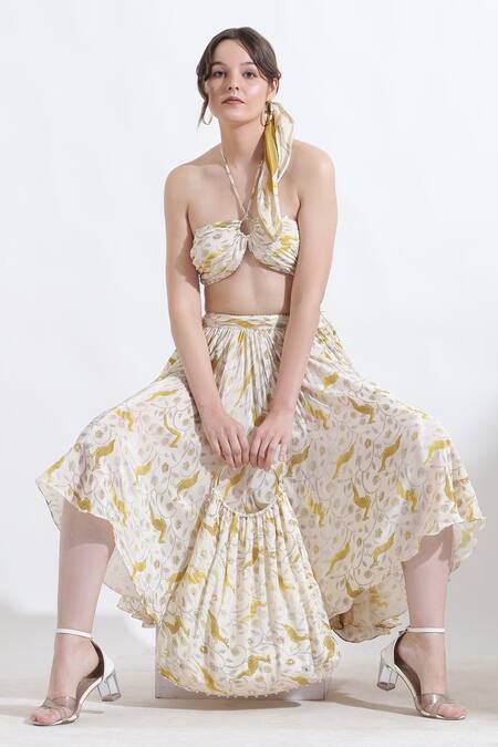 Shop_Kusmi_Cream Pearls Rooh Tote Bag_Online_at_Aza_Fashions