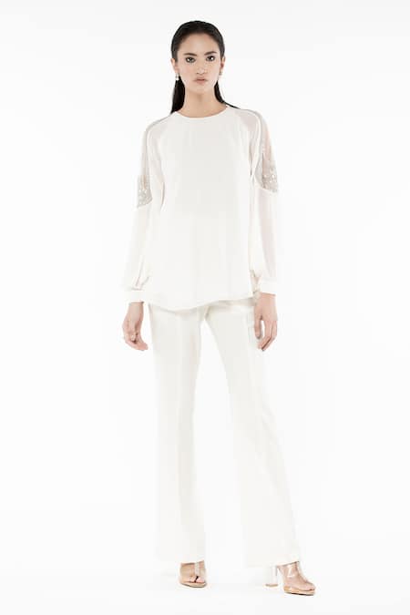 Rohit Gandhi + Rahul Khanna Raglan Sleeves Swing Top 