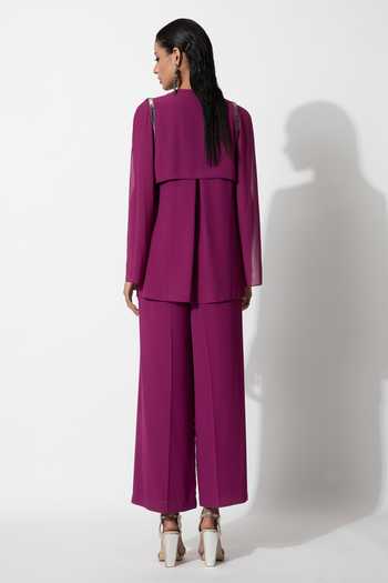 Rohit Gandhi + Rahul Khanna Metallic Embroidered Shirt 