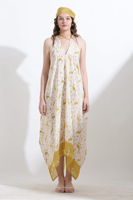 Kusmi Rooh Reindeer Print Dress 