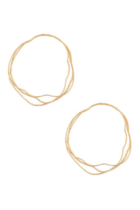 Zohra Handcrafted Bent Hoops 