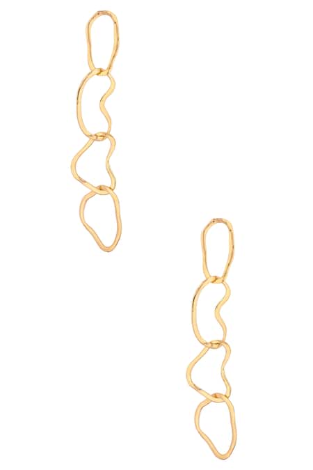 Zohra Tiered Link Long Earrings 