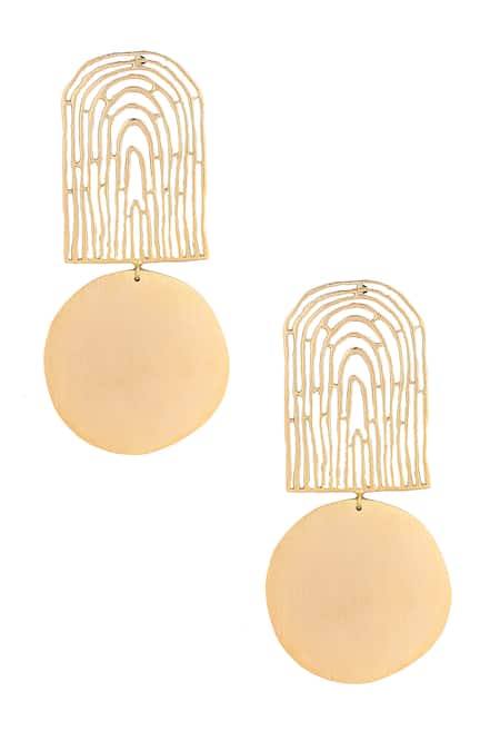 Zohra Handcrafted Geometric Danglers 