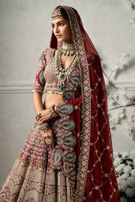 REWAA PRESENT SHISHMAHAL DESIGNER WEDDING READYMADE LEHENGA AND UNSTITCH  BLOUSE WITH DUPATTA - textiledeal.in