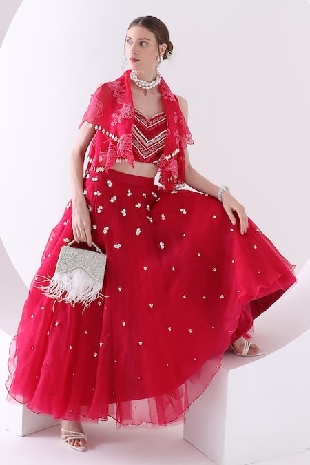 Forever Noor_Silver Embellished Furcharm Cutdana Embroidered Bag _Online_at_Aza_Fashions