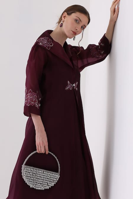 Buy_Forever Noor_Silver Embellished Moonshine Crystal Tasselled Bag _Online_at_Aza_Fashions