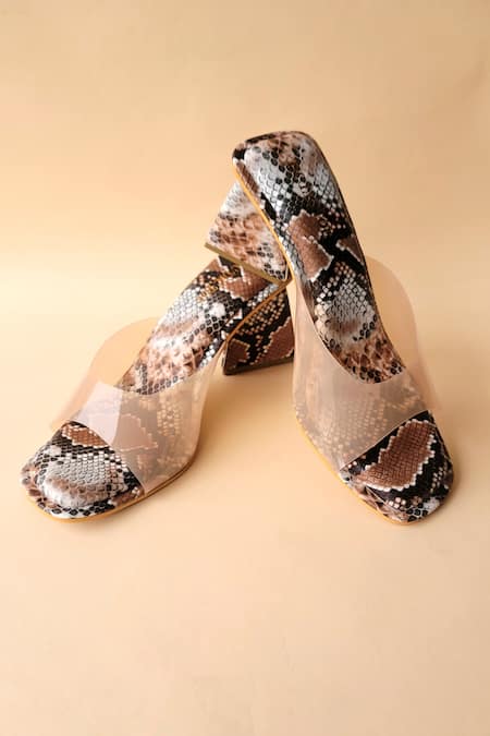 Clear and hotsell beige heels