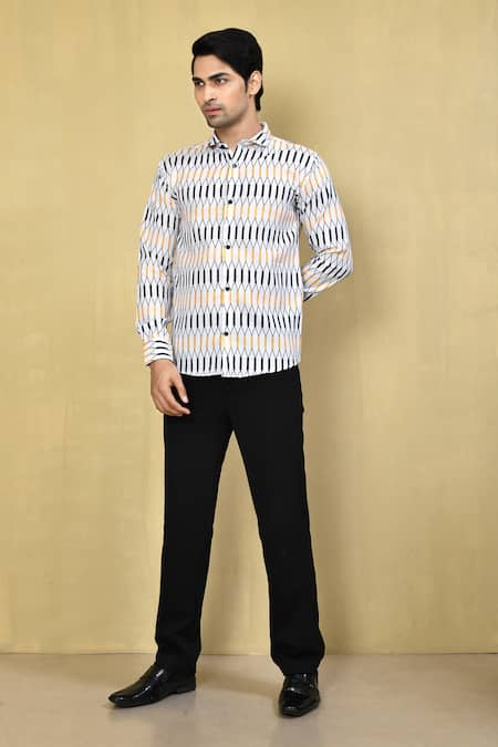 Arihant Rai Sinha Button Placket Cotton Shirt 