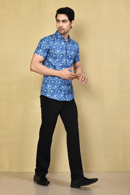 Arihant Rai Sinha Cotton Printed Shirt 