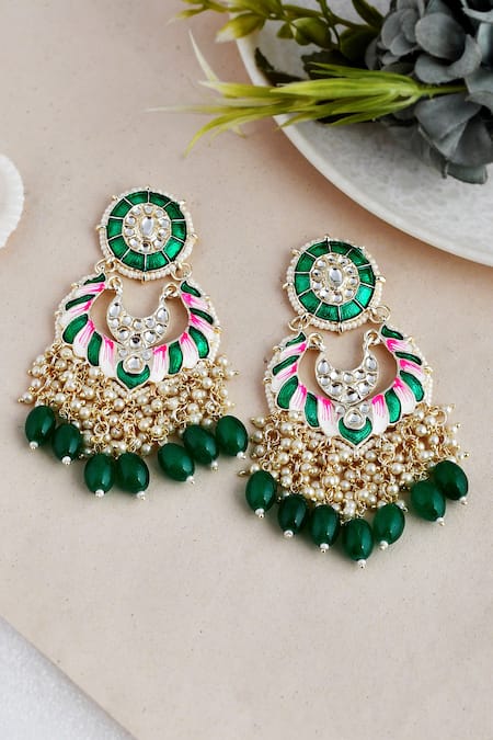 Ishhaara Stone Embellished Earrings 