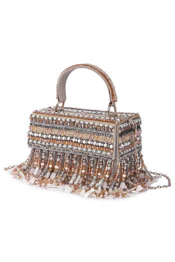 Buy The Purple Sack Multi Color Sequins, Beads Shahiraa Embellished Box Bag Online at Aza Fashions Buy_The Purple Sack_Multi Color Sequins, Beads Shahiraa Embellished Box Bag _Online_at_Aza_Fashions