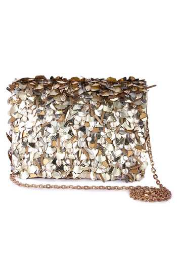Buy The Purple Sack Gold Applique Hoppihola Metallic Embellished Bag Online at Aza Fashions Buy_The Purple Sack_Gold Applique Hoppihola Metallic Embellished Bag _Online_at_Aza_Fashions