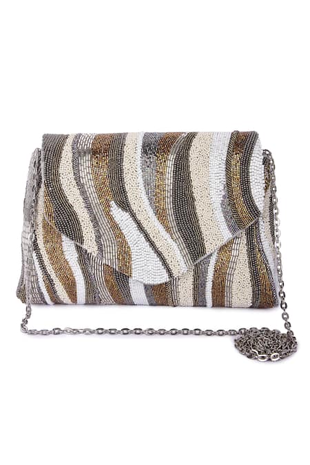 The Purple Sack_Multi Color Cut Work, Beads Ferozzaa Dana Embroidered Bag _Online_at_Aza_Fashions