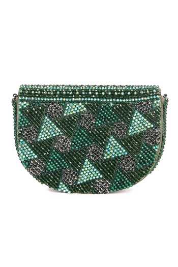 Shop_The Purple Sack_Green Crystals Beauty Beads Embroidered Bag 