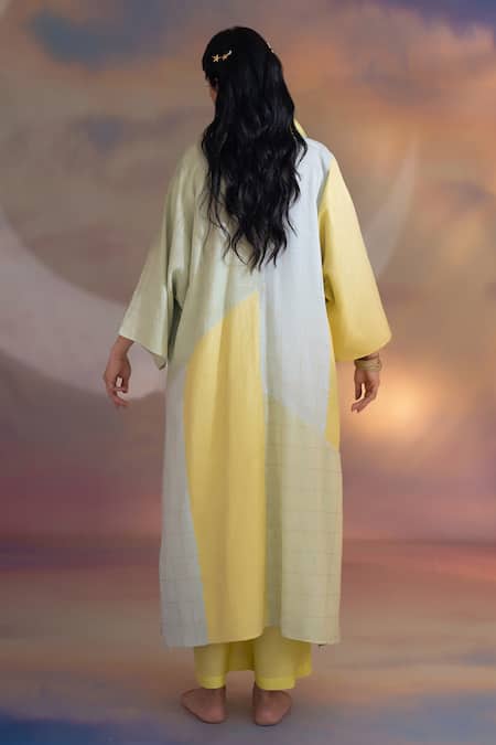 Kacha Tanka Chanderi Kaftan Palazzo Set 