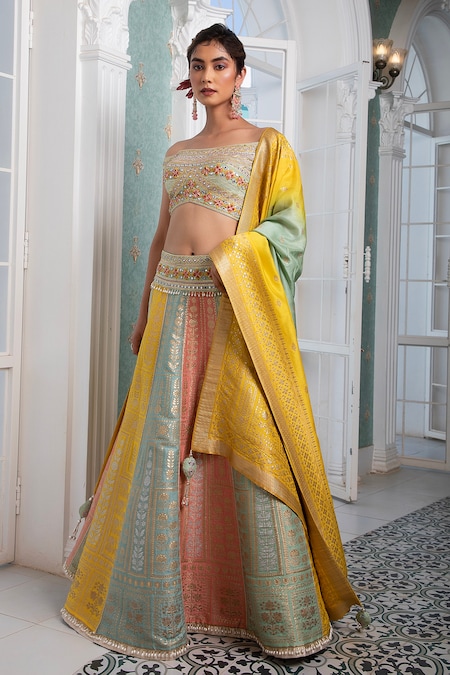 Latest Designer Party Wear Net Lehenga Choli - Stylecaret.com