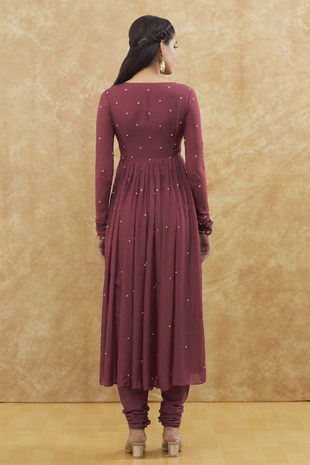 House Of TA-YA Hand Embroidered Anarkali Set 