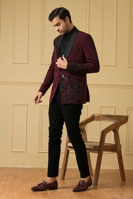 Hilo Design Radiante Embroidered Blazer & Trouser Set 