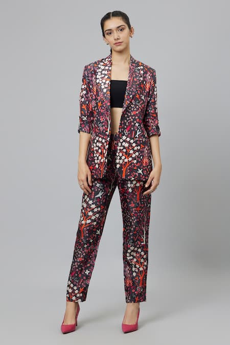 SVA by Sonam & Paras Modi Concrete Jungle Print Suit & Pant Set 