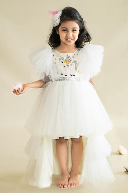 Lovely Long Sleeves Lacw Flower Girl Dresses Jewel Neck Formal Kids Pa —  Bridelily