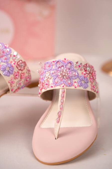 Buy House Of Vian Purple Amara Embellished Kolhapuri Flats Online at Aza Fashions Buy_House Of Vian_Purple Amara Embellished Kolhapuri Flats _Online_at_Aza_Fashions