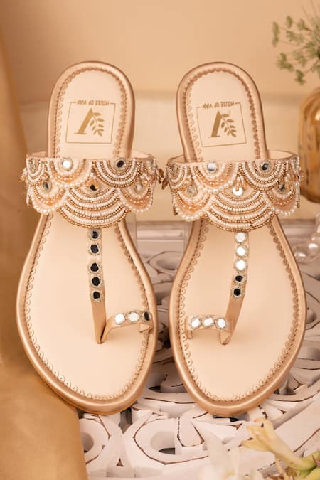 Embellished discount sandals flat