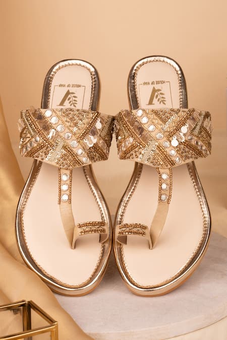 House of Vian Nazm Embellished Kolhapuri Flats 