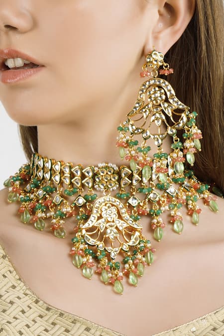 Chhavi's Jewels Kundan Choker Set 