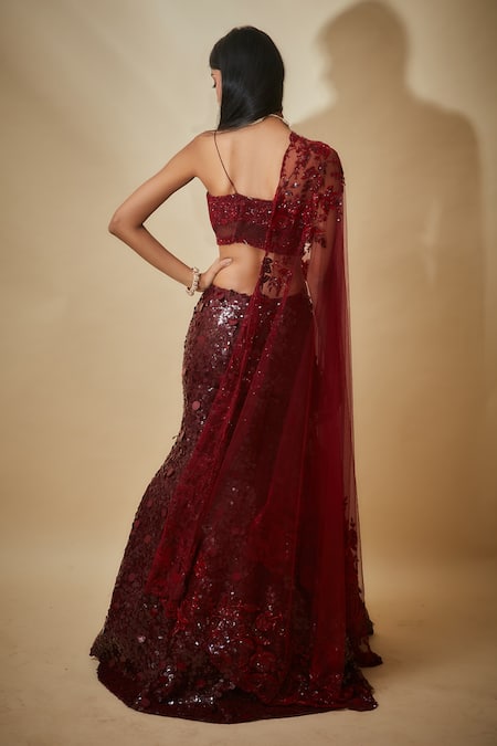 Premya By Manishii Hand Embroidered Mermaid Lehenga Set 