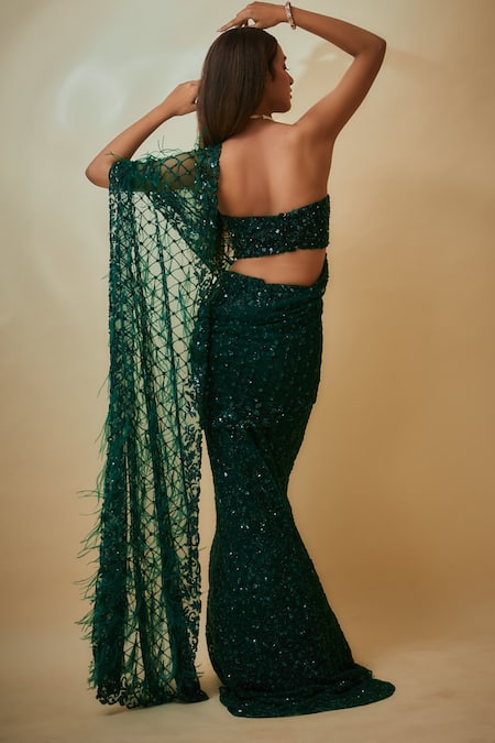 Premya By Manishii Pre-Stitched Mermaid Saree With Blouse 