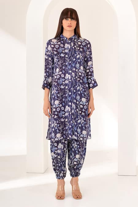 Kameez Bloom Print Kurta & Salwar Set 